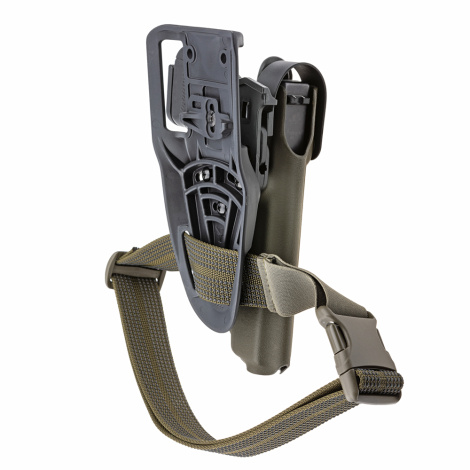 Locking button, Duty Drop lowering platform, Thigh Strap (Olive Drab) - 5