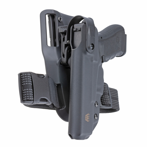 Кнопка, понижающая платформа, крепление molle, ремешок к бедру (Black) - 4