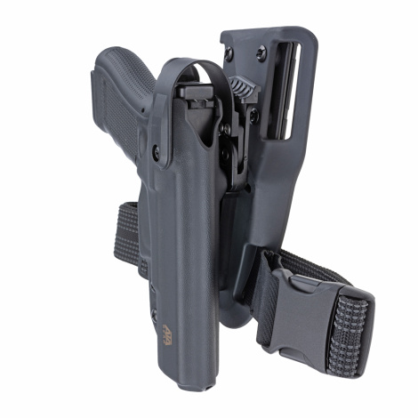 Кнопка, понижающая платформа, крепление molle, ремешок к бедру (Black) - 4