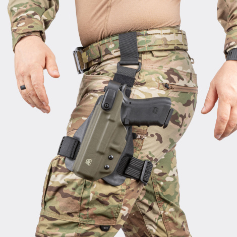 Locking button, Kydex drop leg platform - 2